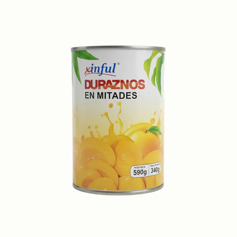 Duraznos En Mitades Xinful - Lata 590g