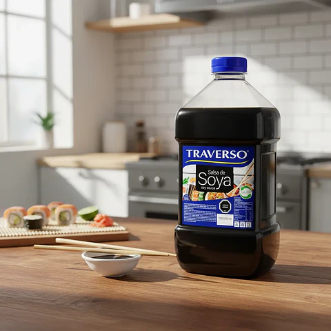 Salsa De Soya Traverso Bidón De 3 Litros