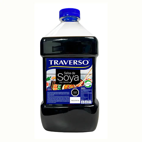 Salsa De Soya Traverso Bidón De 3 Litros
