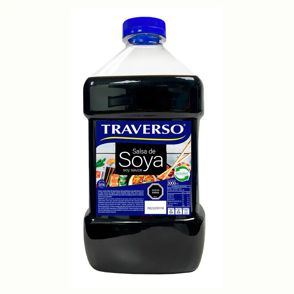 Salsa De Soya Traverso Bidón De 3 Litros 1