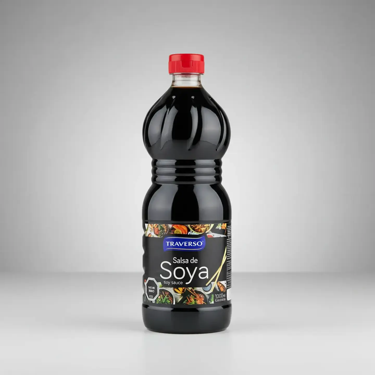 Salsa De Soya Traverso botella 1 litro 4