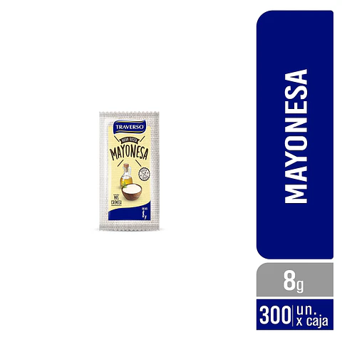 Mayonesa Traverso En Sachet 8g Caja 300 Unidades