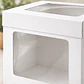Caja Blanca Con Ventana Para Tortas 30x30x35cm - Miniatura 5