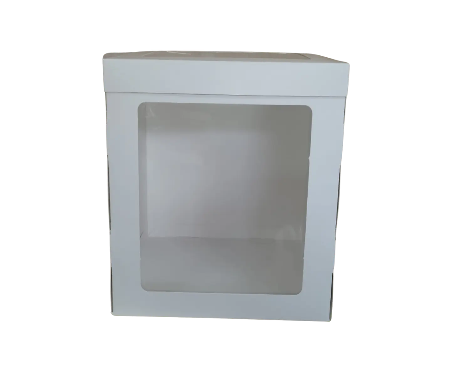 Caja Blanca Con Ventana Para Tortas 30x30x35cm 1