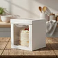 Caja Blanca Con Ventana Para Tortas 30x30x35cm - Miniatura 4