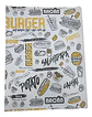 Papel Antigrasa Burger Street Amarillo 30x40cm - 100un - Miniatura 1