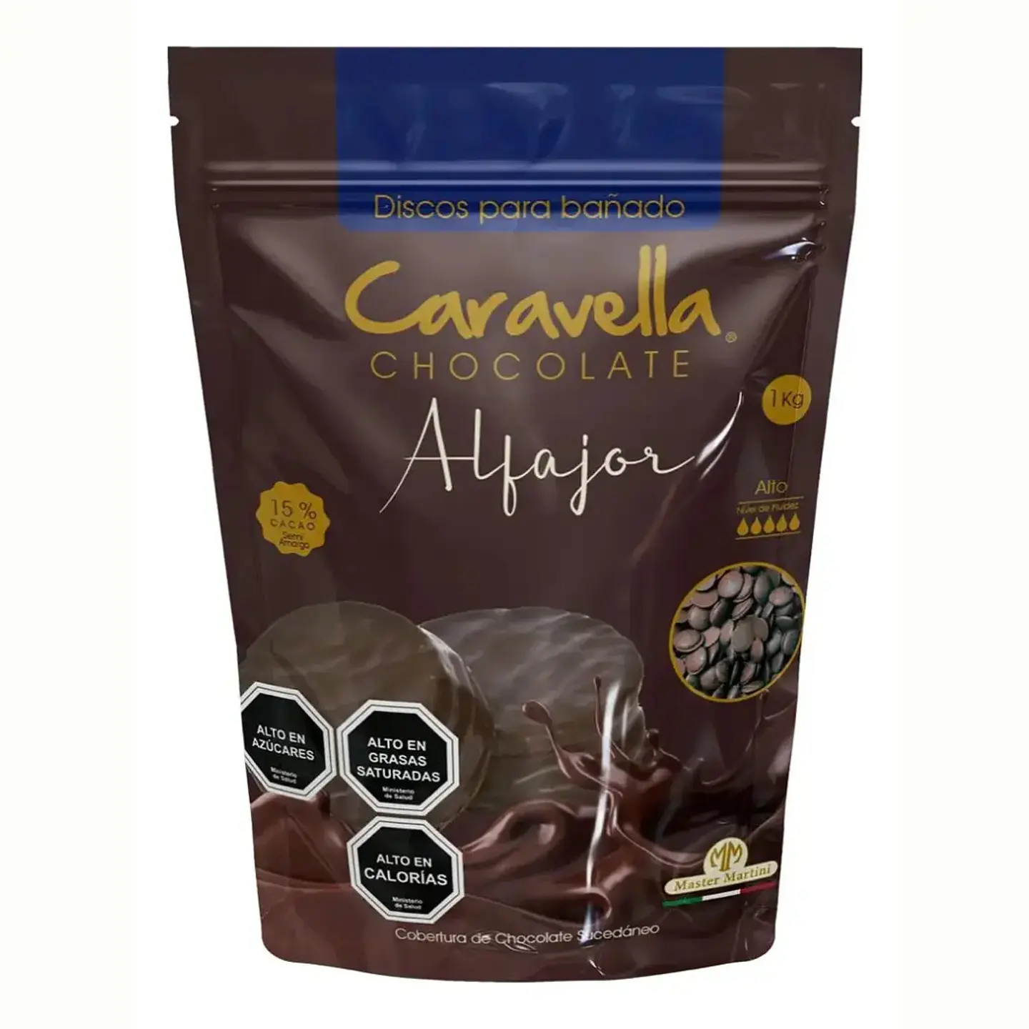 Cobertura Caravella De Chocolate 15% Para Alfajor Bolsa 1kg 1