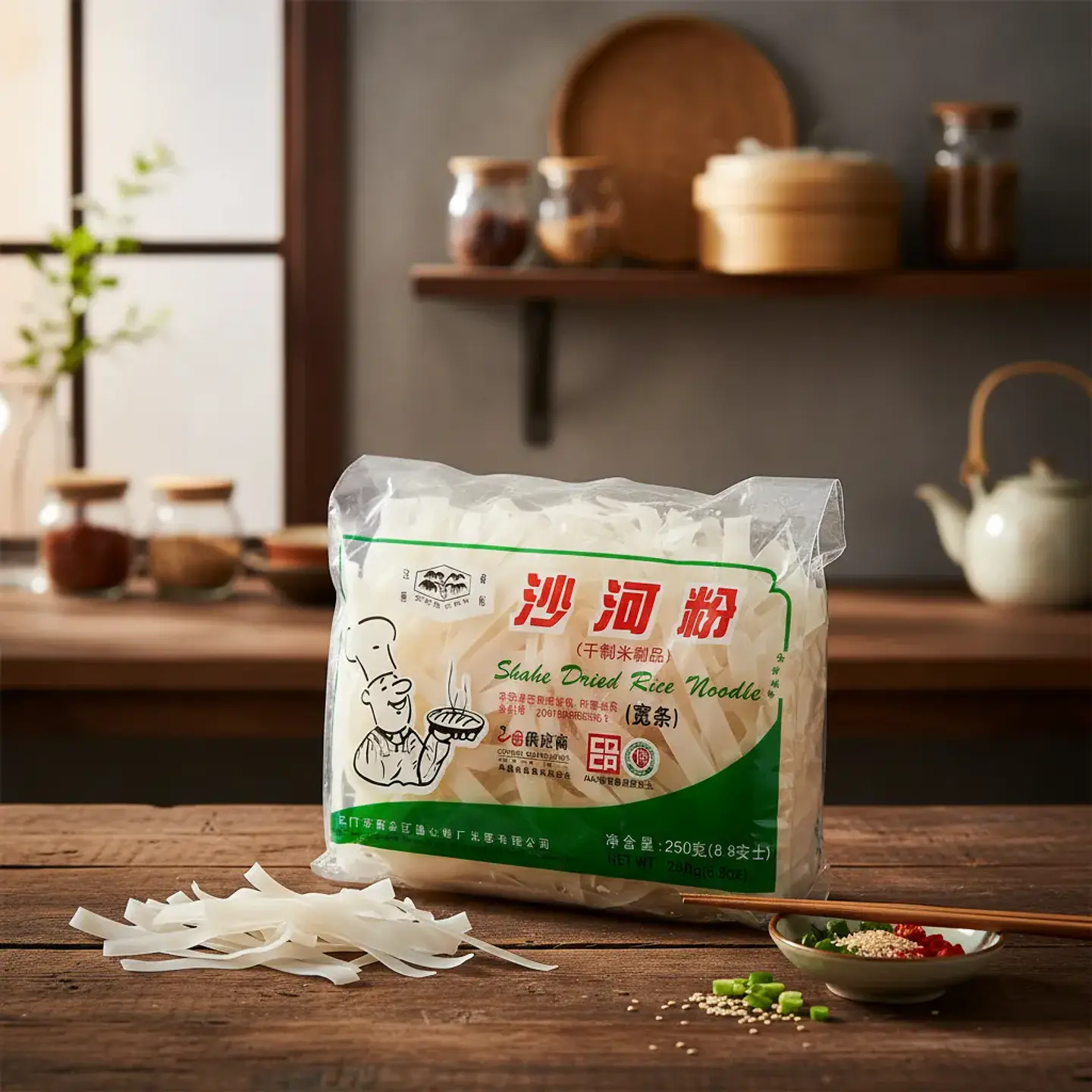 Fideo de Arroz Sahofan Delgado Kui Shu Pai - 250gr 4