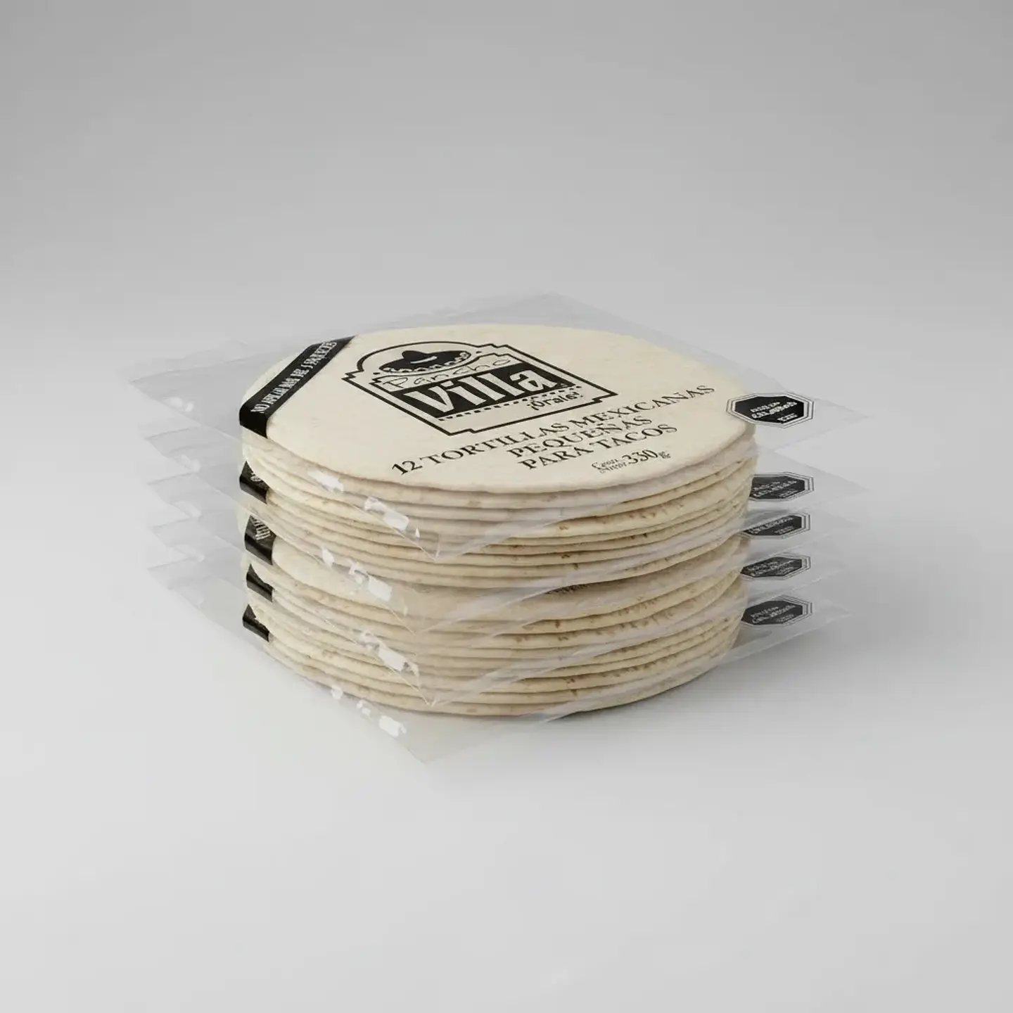 Tortillas Mexicanas Pancho Villa Pequeñas para Tacos 330gr - 12un 4