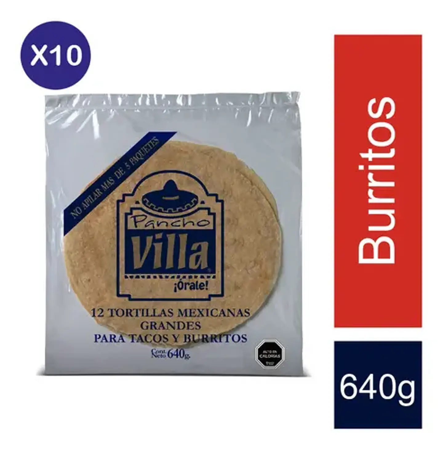 Tortillas Mexicanas Pancho Villa Grandes 640gr - 12un 5