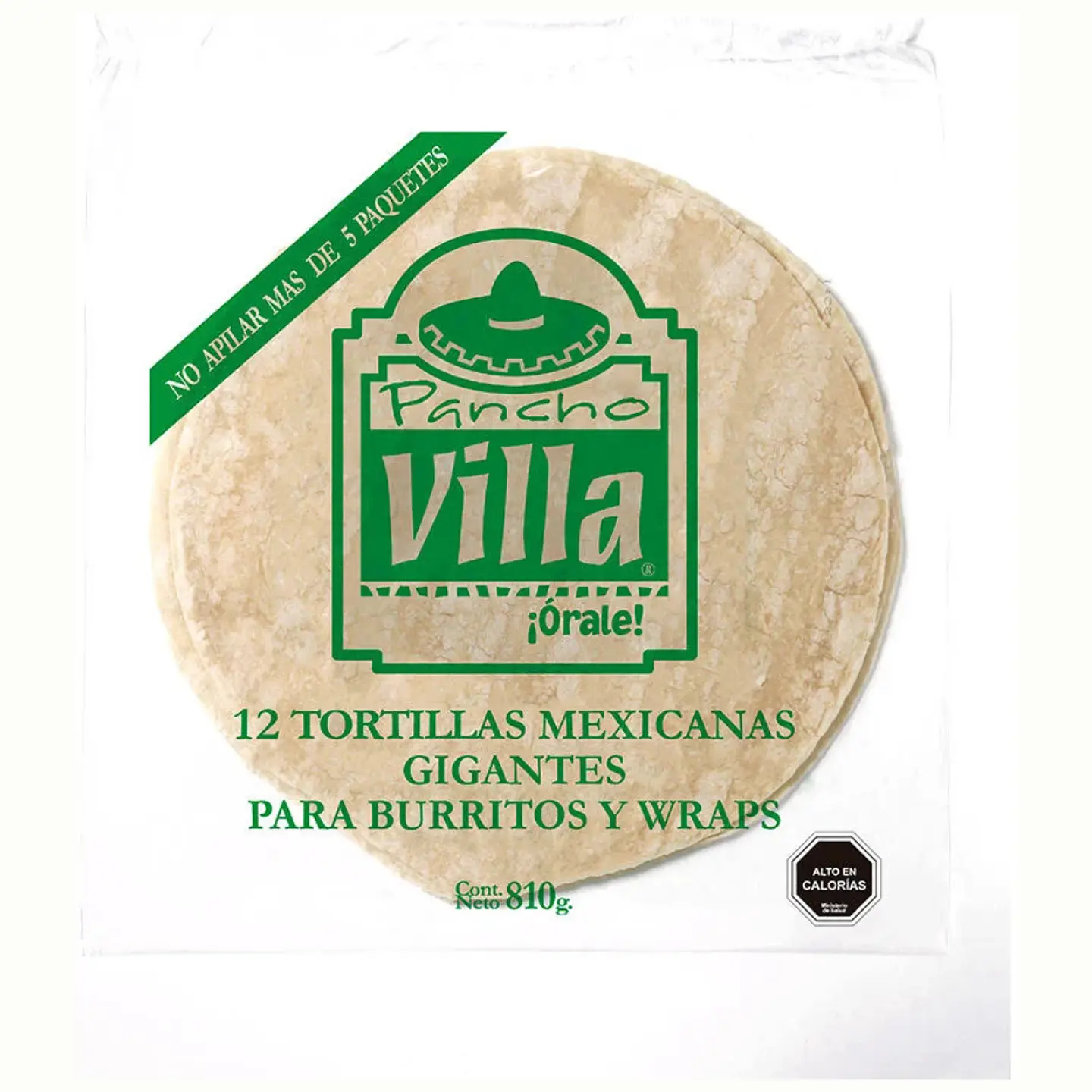Tortillas Mexicanas Pancho Villa Gigantes 810gr - 12un 1