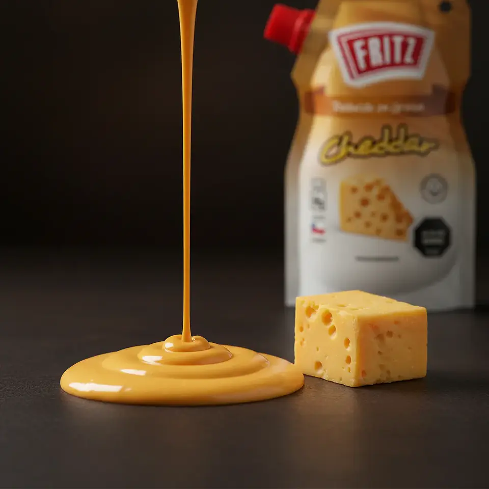 Salsa Aderezo Sabor Cheddar Fritz Doypack 145gr  4