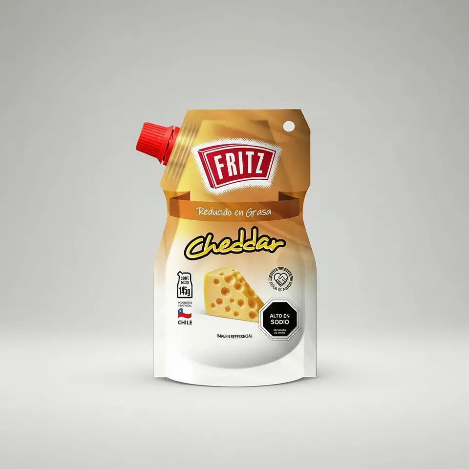 Salsa Aderezo Sabor Cheddar Fritz Doypack 145gr  5