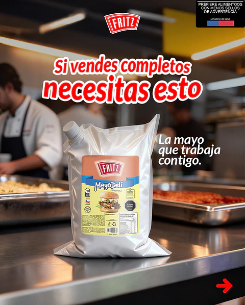 Mayonesa Fritz Mayodeli Bolsa Doypack Bolsa 1kg