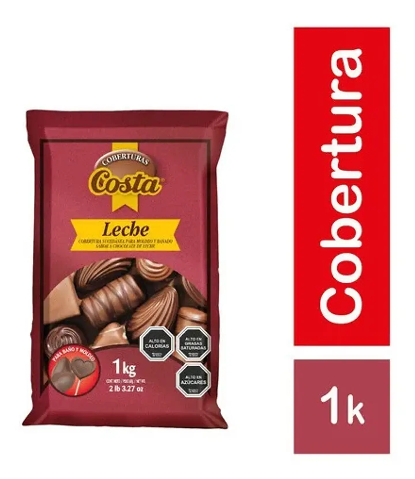 Cobertura Chocolate Costa Leche 1kg 2