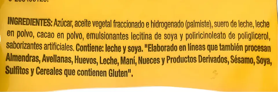 Cobertura Chocolate Costa Leche 1kg 4