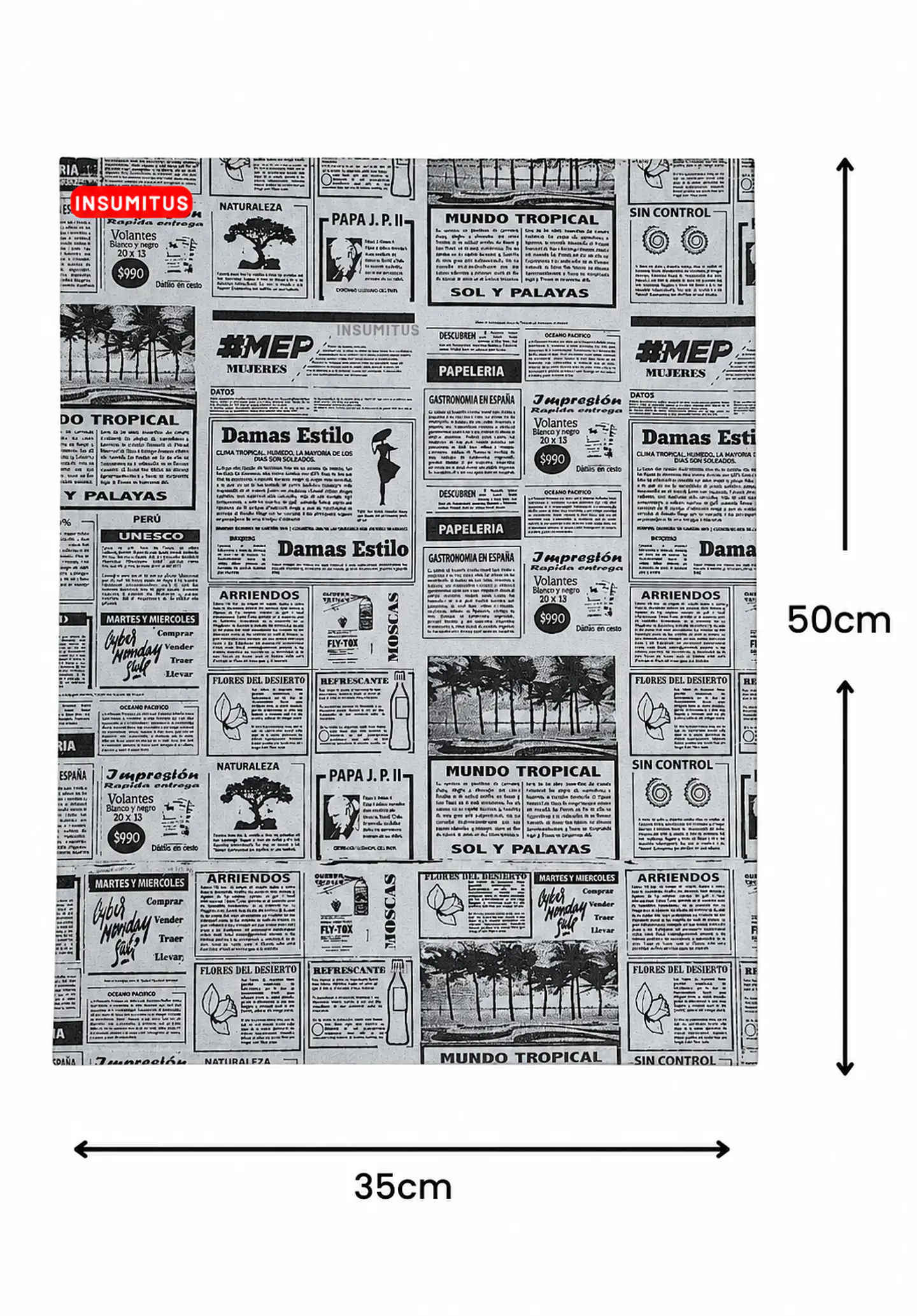 Papel Antigrasa Siliconado Diario 37x50cm - 100 hojas 4