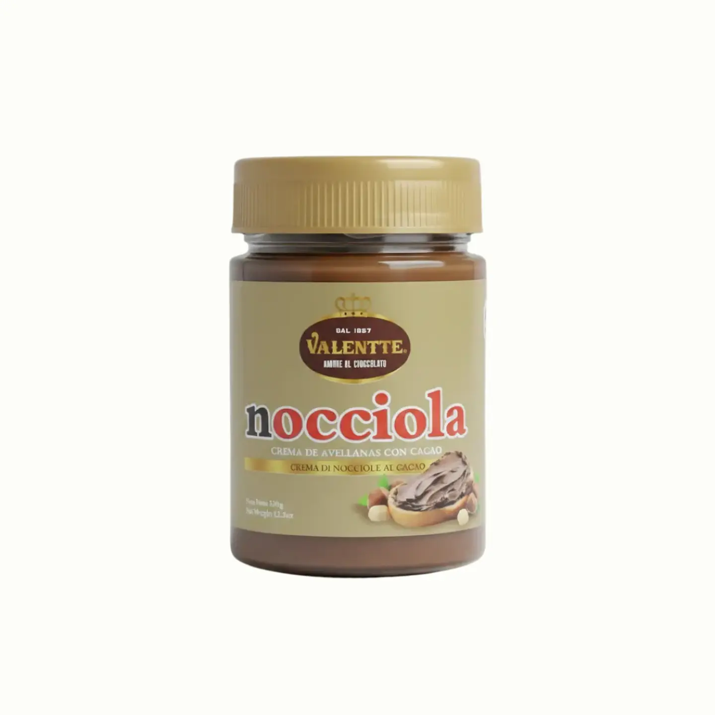 Crema Avellanas Valentte Nocciola Frasco 350gr 1
