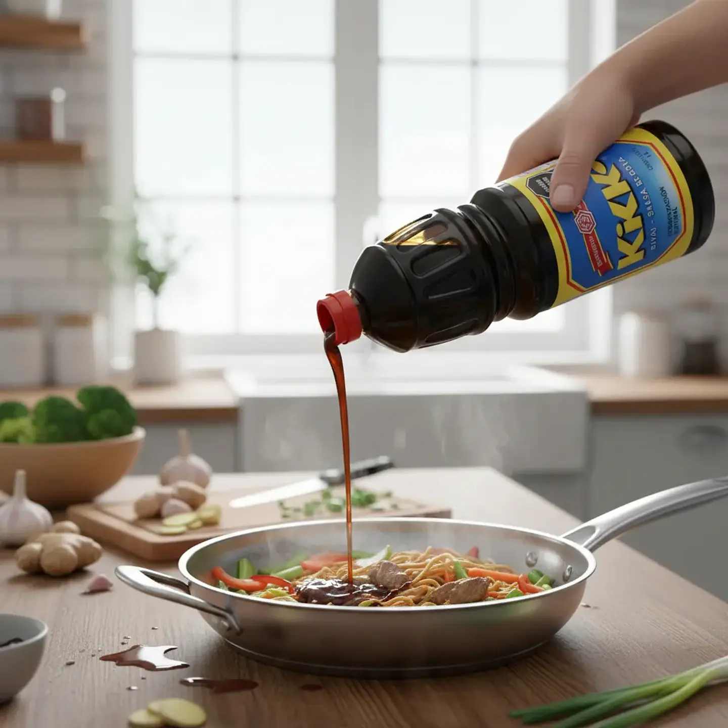 Salsa Soya Kikko Siyao Fermentación Natural Botella 1 Litro 2