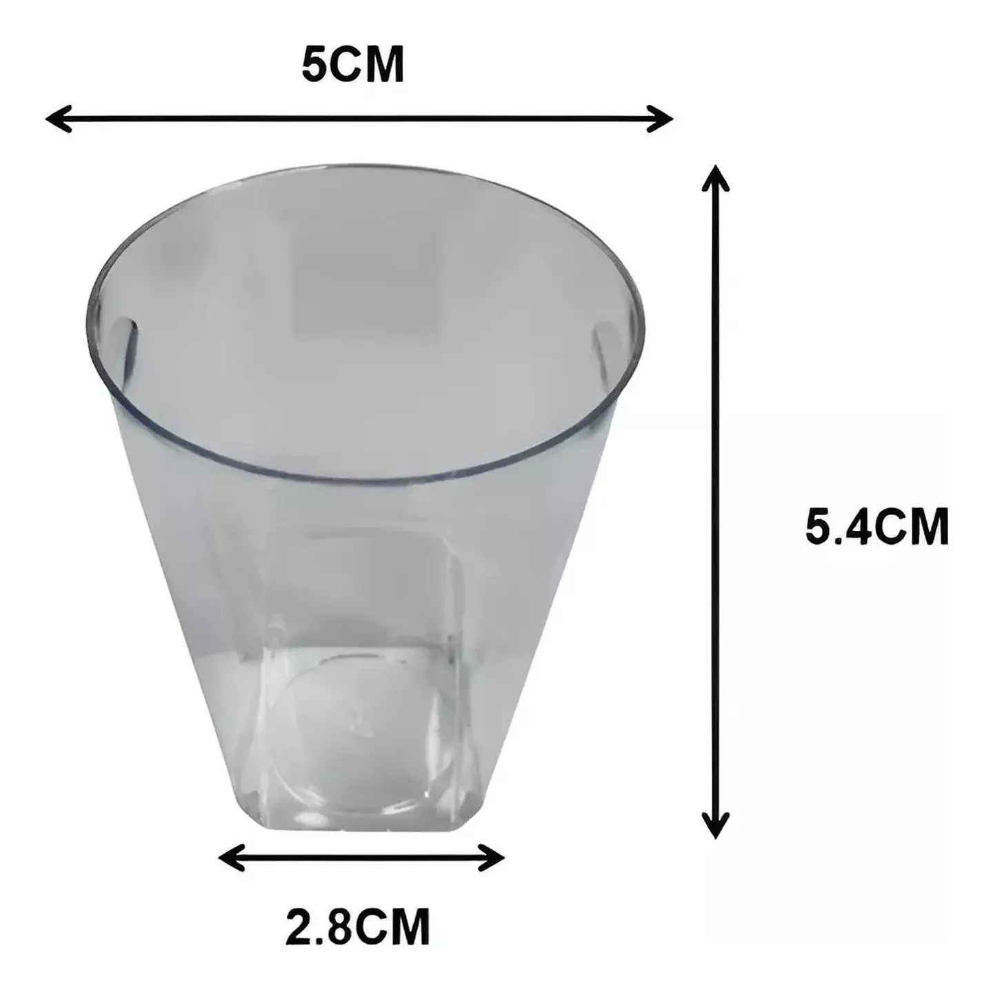 Vaso Acrilico 50x28x54mm 2oz - 60ml (20 unidades) 3