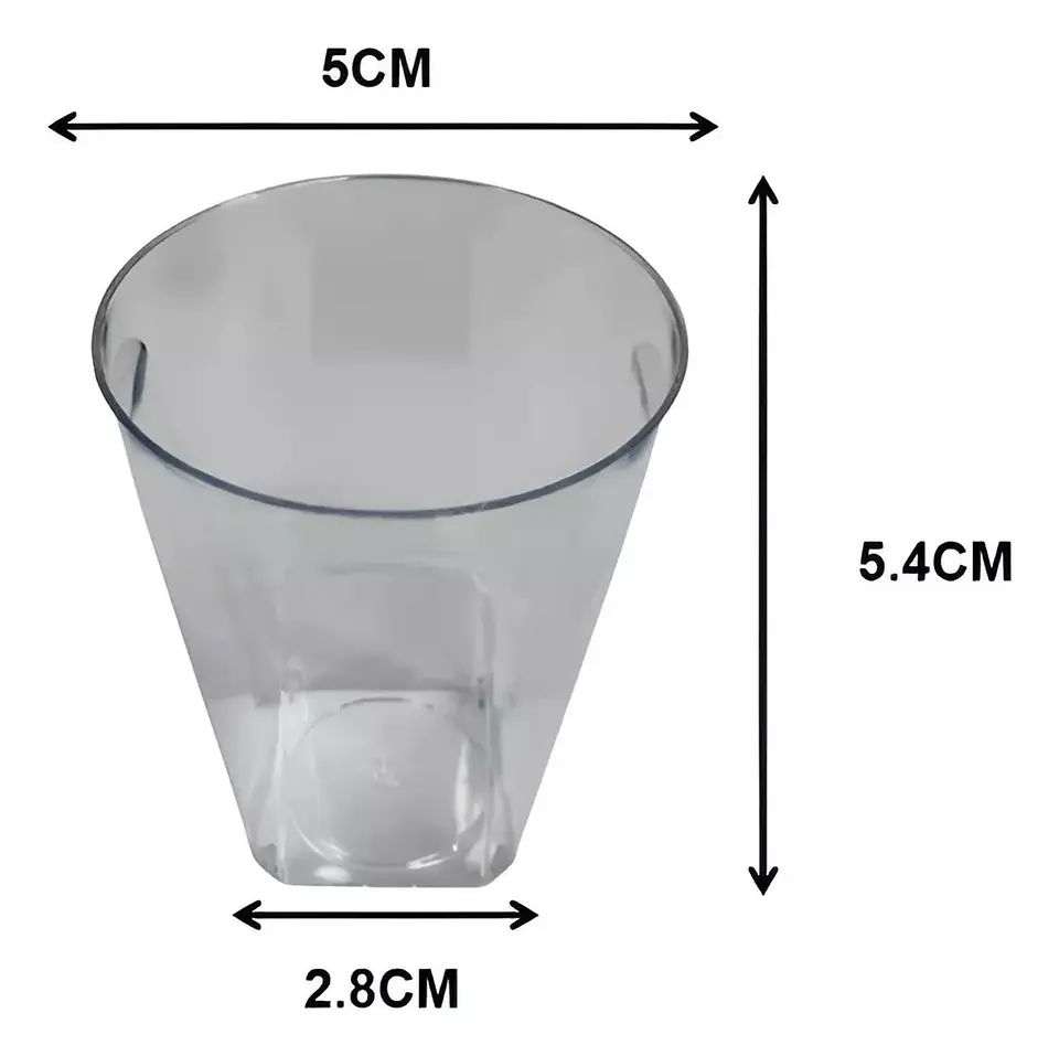 Vaso Acrilico 50x28x54mm 2oz - 60ml (20 unidades) 3