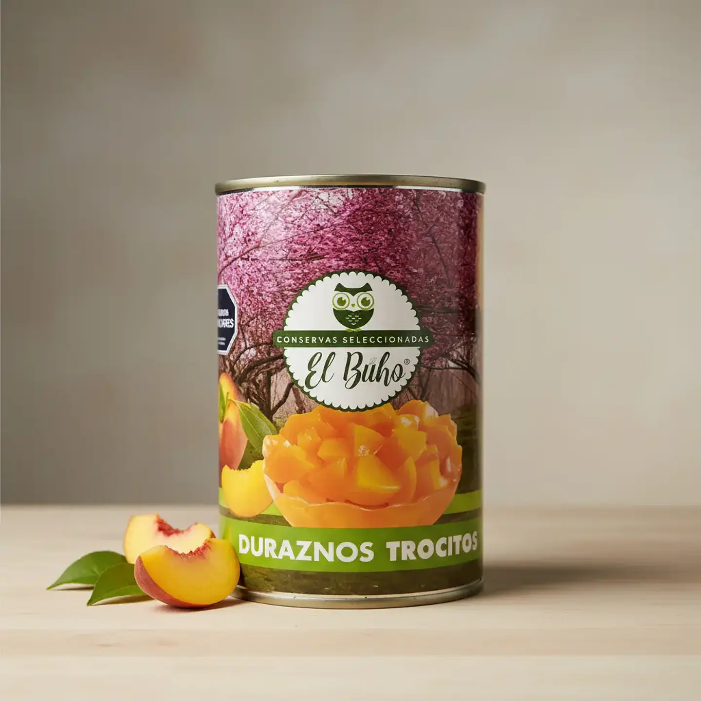 Durazno En Trocitos Conserva El Búho Tarro De 425gr 4