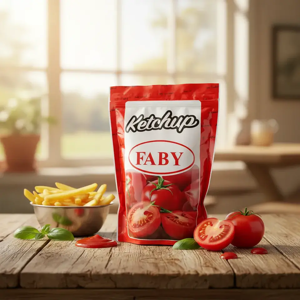 Ketchup Faby Sabor Tradicional Bolsa 1kg 2
