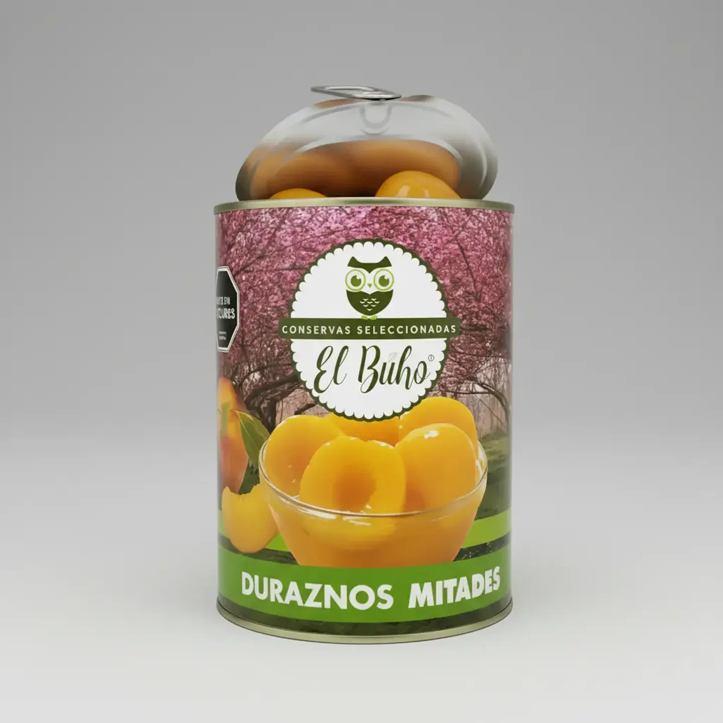 Durazno En Mitades En Conserva El Búho Tarro De 425gr 5