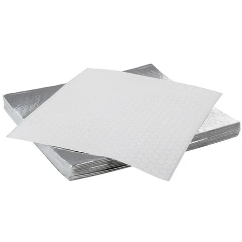 Papel Antigrasa Aluminio 35x35cm - 100 hojas
