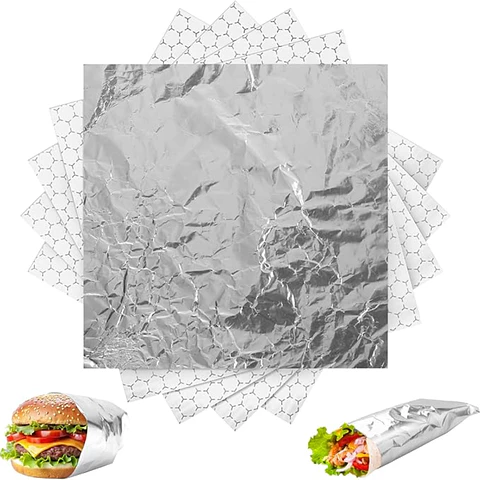 Papel Antigrasa Aluminio 35x35cm - 100 hojas