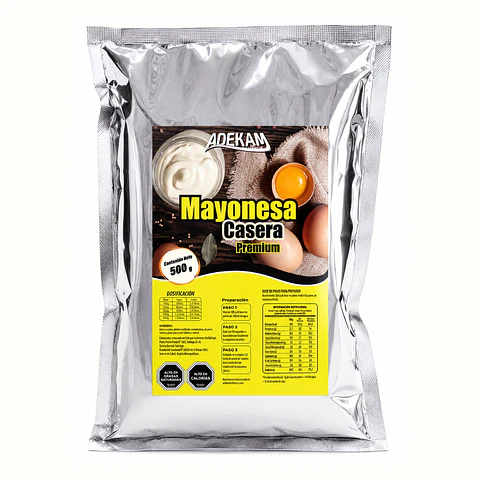Mayonesa Premium En Polvo Pasteurizada Bolsa 500gr