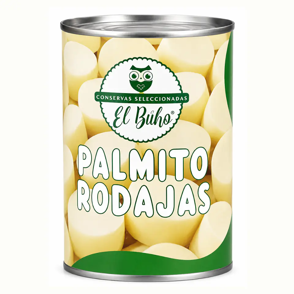 Palmito En Rodajas El Buho Lata 400gr 1