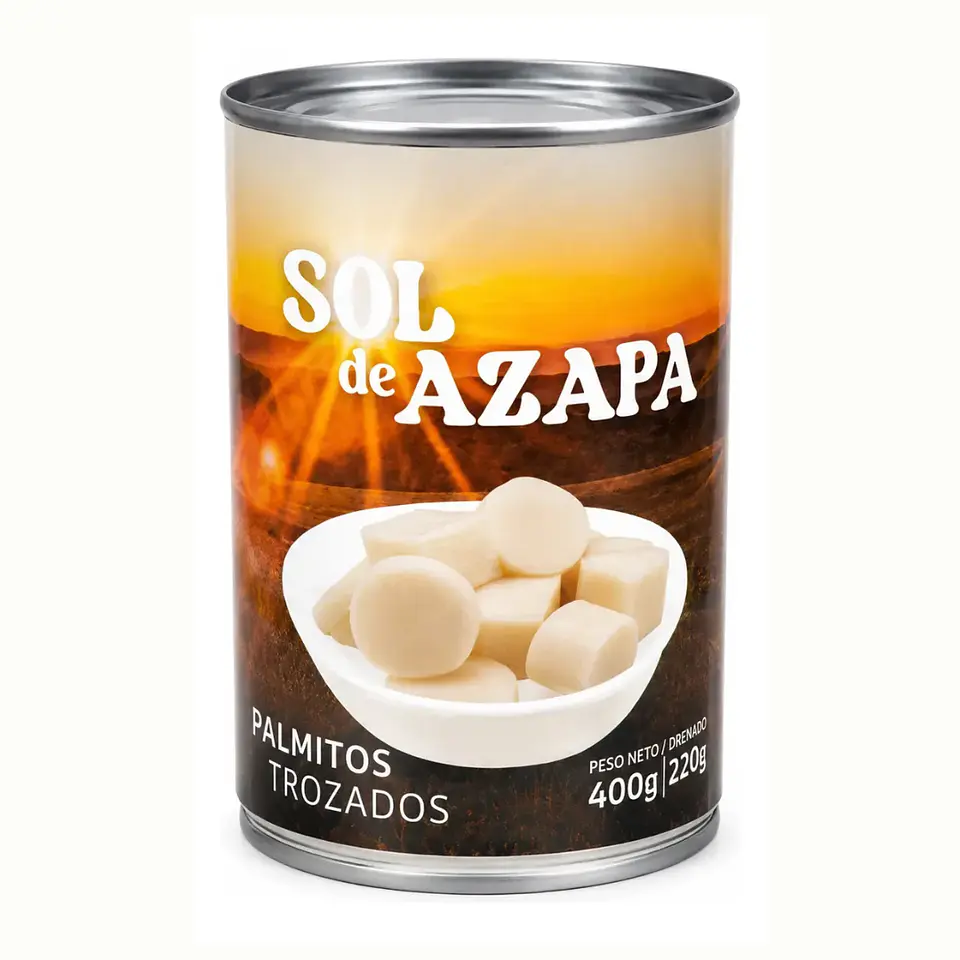 Palmitos Trozados Sol De Azapa Tarro 400gr 1