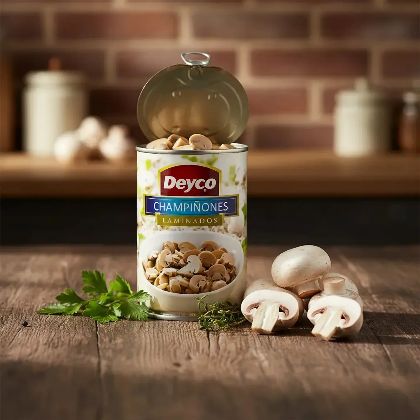 Champiñones Laminados Deyco Tarro 400g 2