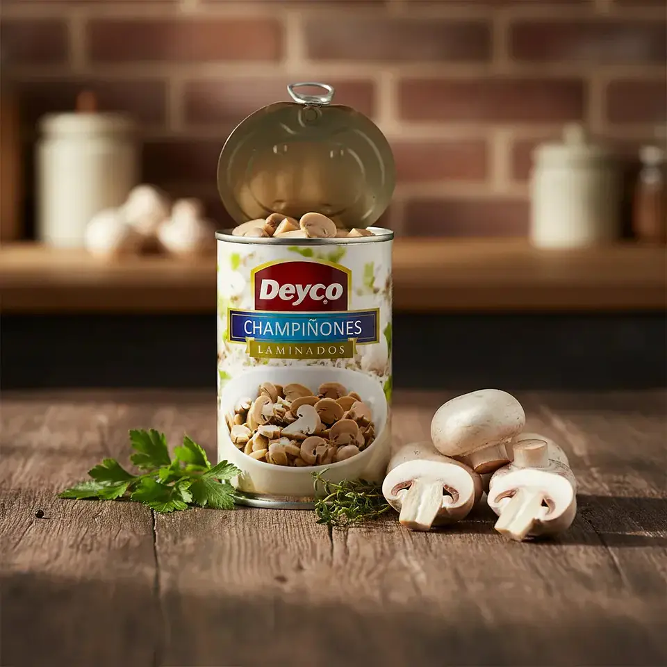 Champiñones Laminados Deyco Tarro 400g 2