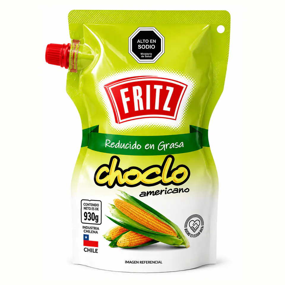 Salsa De Maiz Choclo Americano Fritz Bolsa 930gr 1