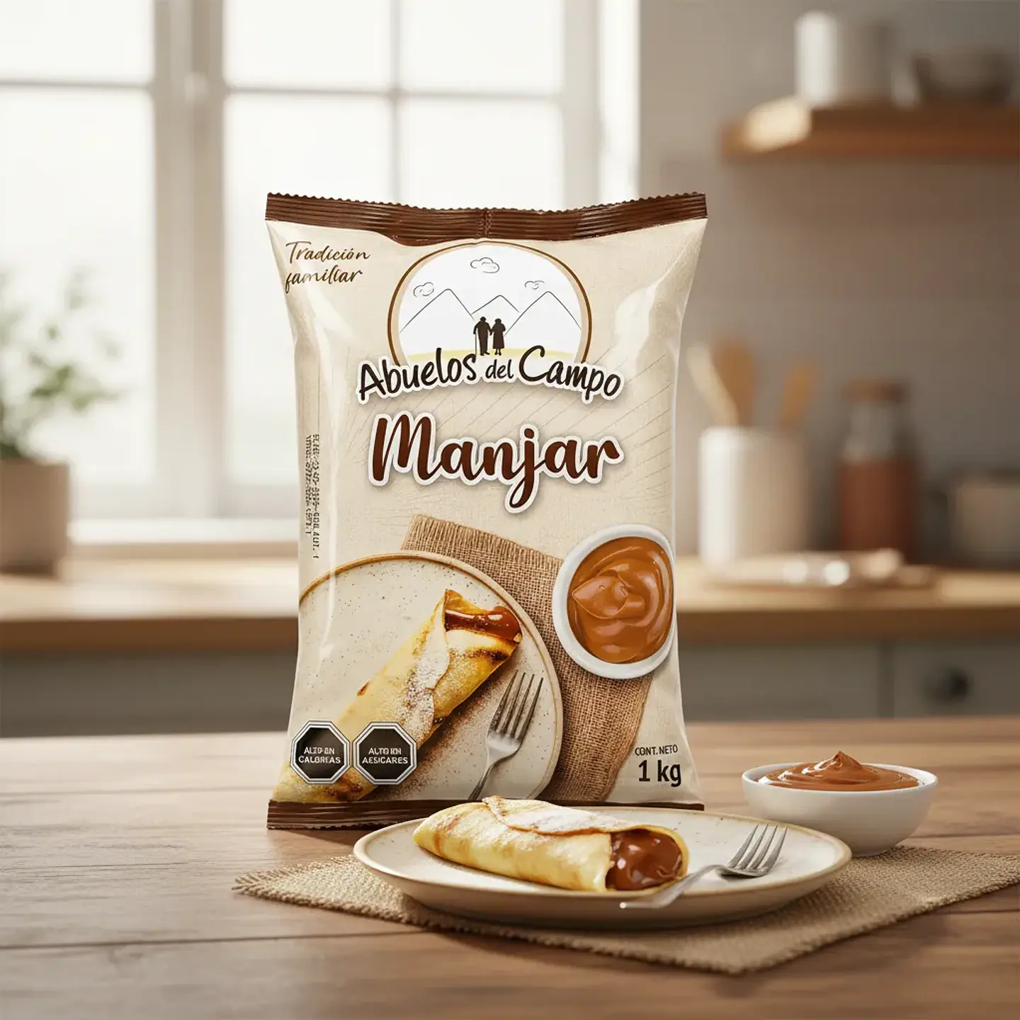 Manjar Abuelos Del Campo Tradicional Bolsa 1 Kg 4
