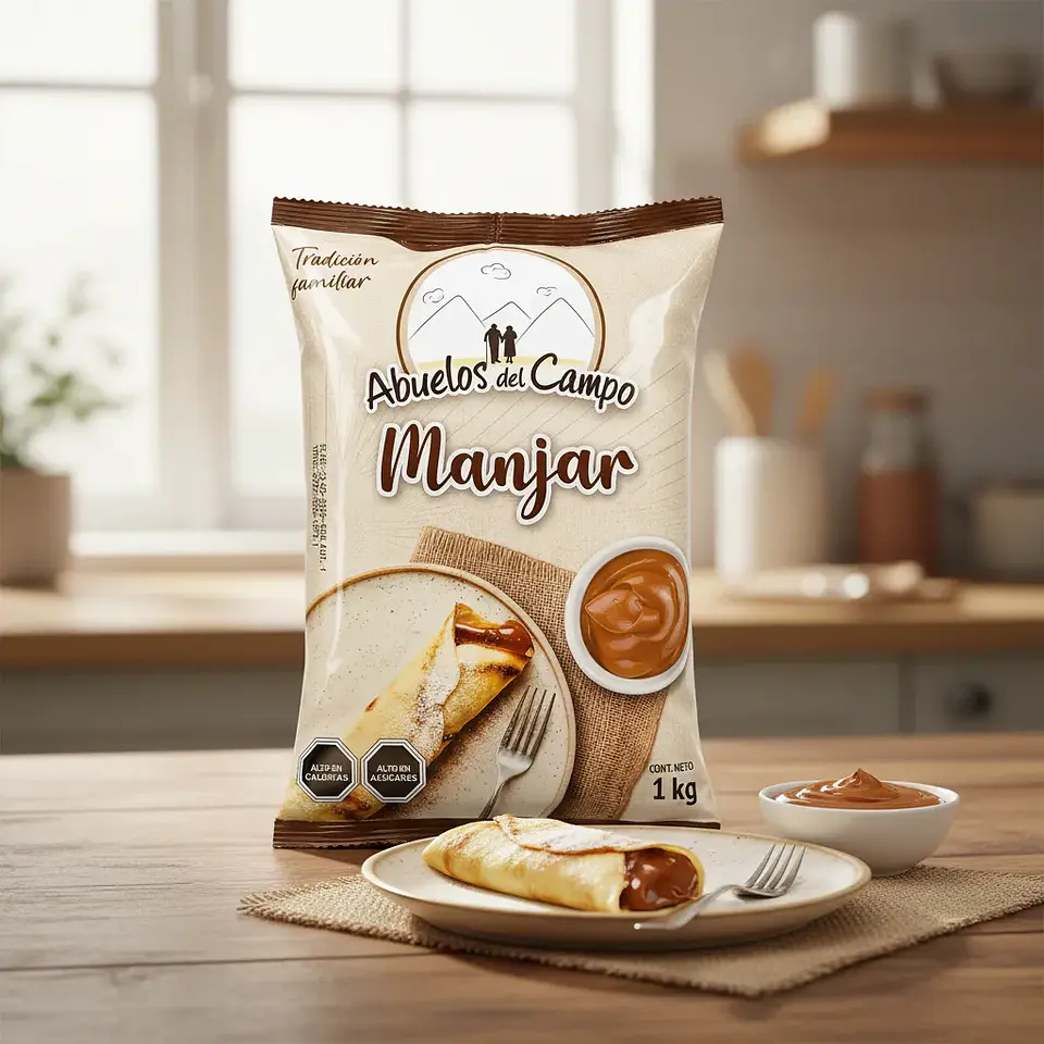 Manjar Abuelos Del Campo Tradicional Bolsa 1 Kg 4