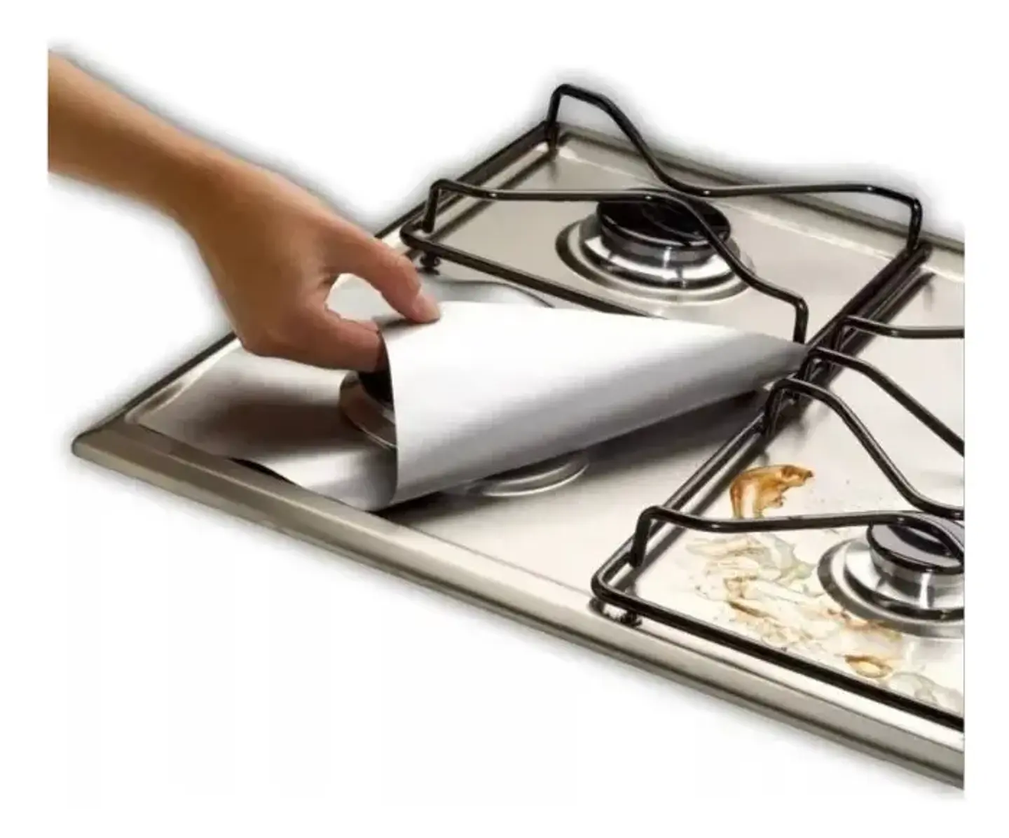 Pack 12 Unidades Papel Aluminio Protector De Cocina 27x27cm 6