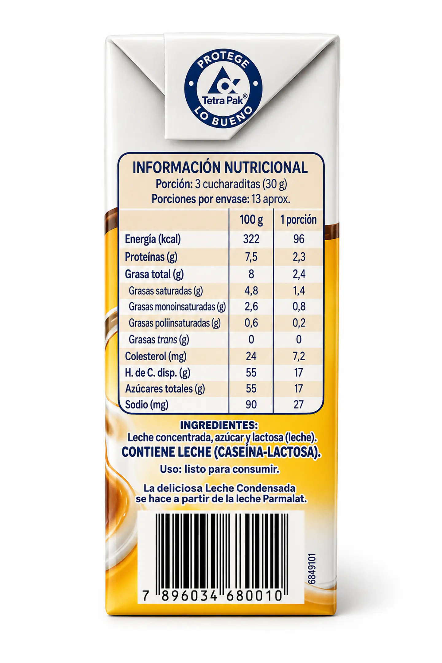 Leche Condensada Parmalat 395gr 6