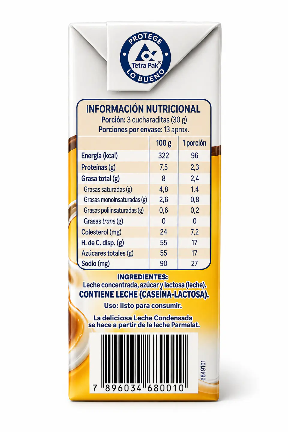 Leche Condensada Parmalat 395gr 6