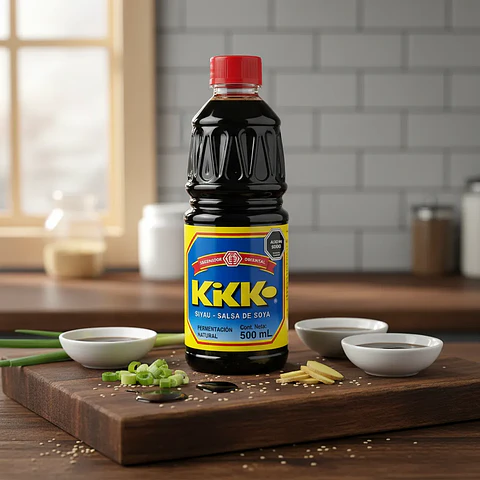 Salsa Soya Kikko Siyao Fermentación Natural Botella 500ml