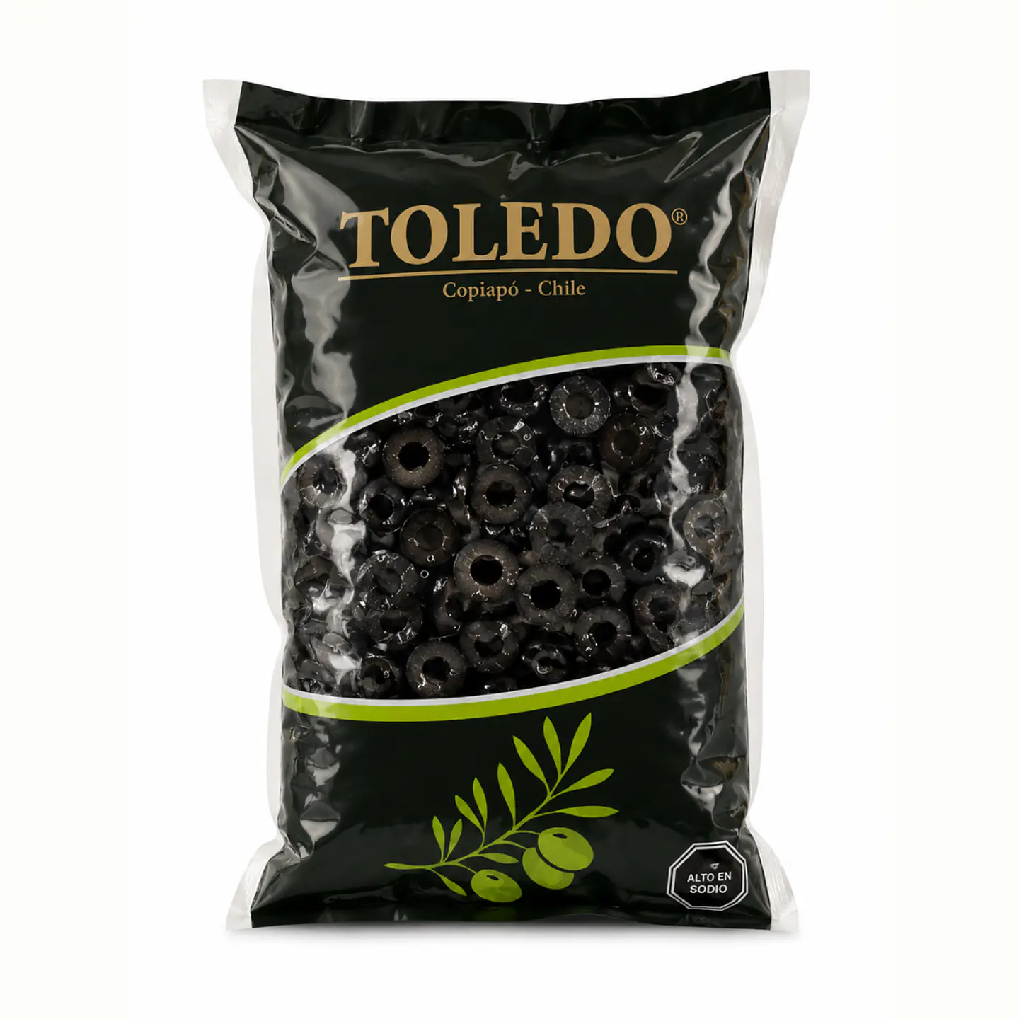 Aceitunas Negras Rebanadas Toledo Peso Neto Drenado 1kg 1