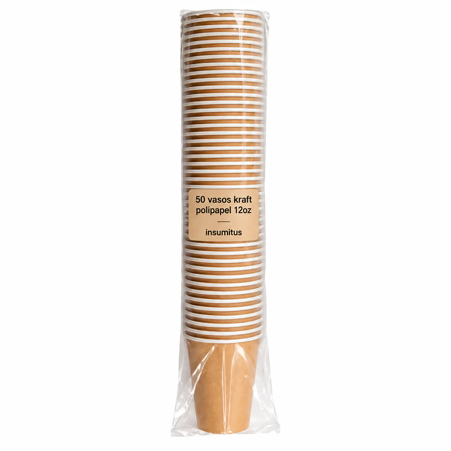 Vaso Kraft Polipapel 12oz (350ml) (50 unidades) 2