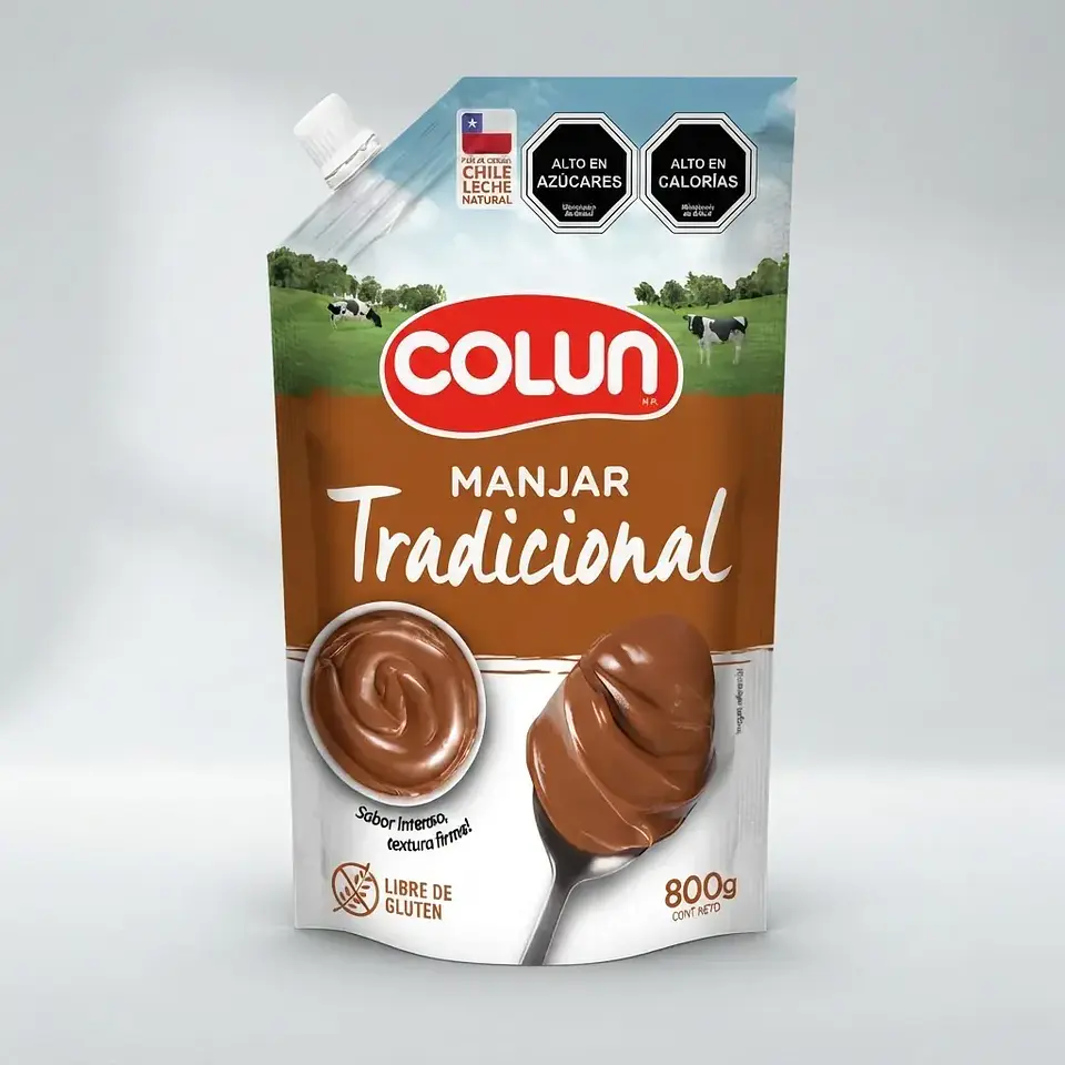 Manjar Tradicional Colun 800gr formato Doypack 5