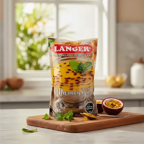 Mermelada Repostera Langer Sabor Maracuya Bolsa 1kg