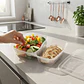 Contenedor Plastico Microondeable para Colaciones Con 2 Divisiones - 50 unidades - Miniatura 2