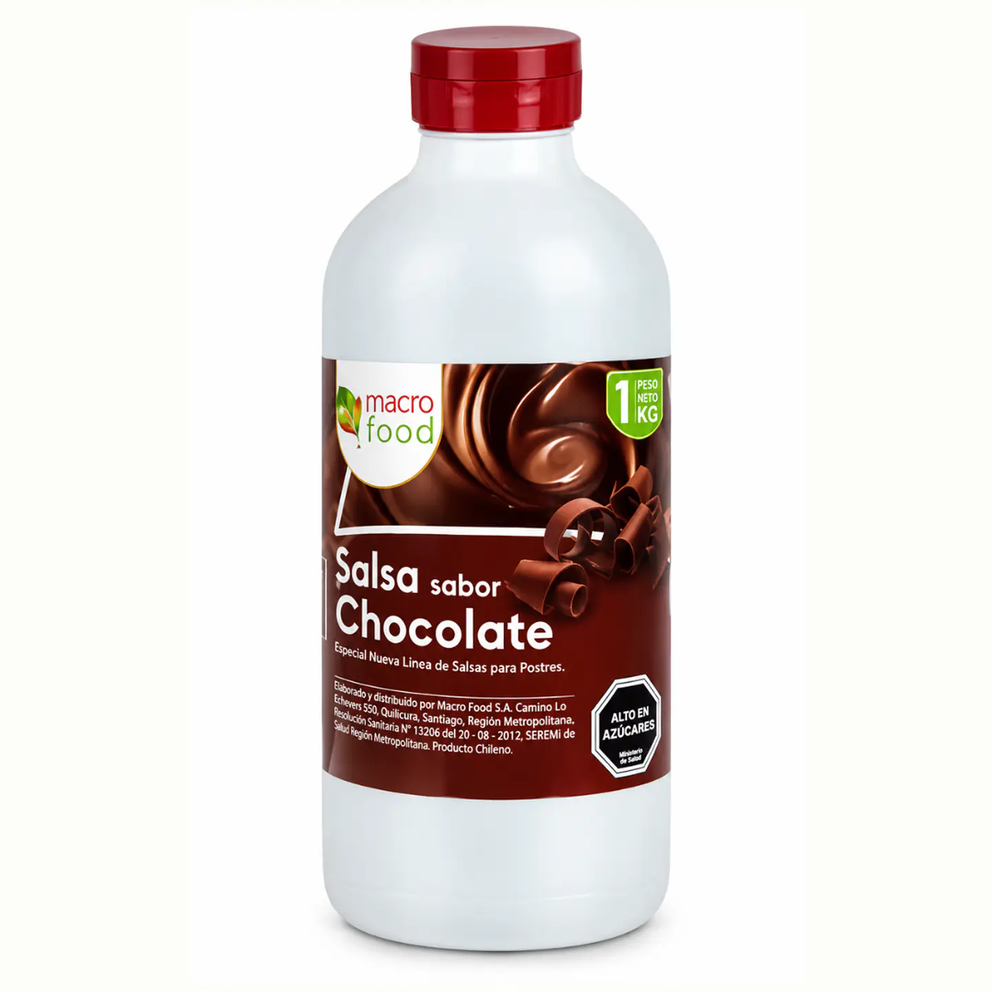 Salsa De Chocolate Macrofood Botella 1kg 1