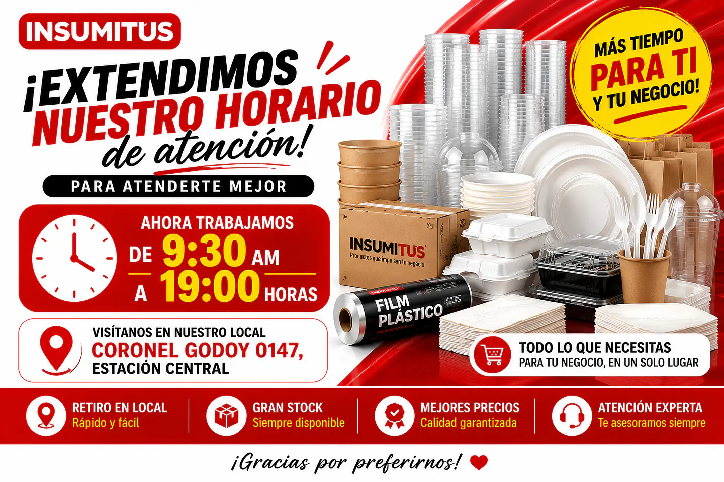 INSUMITUS | Distribuidora e Importadora de Envases Descartables e Insumos para Alimentos.