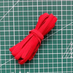 Elastico plano 6mm - Rojo